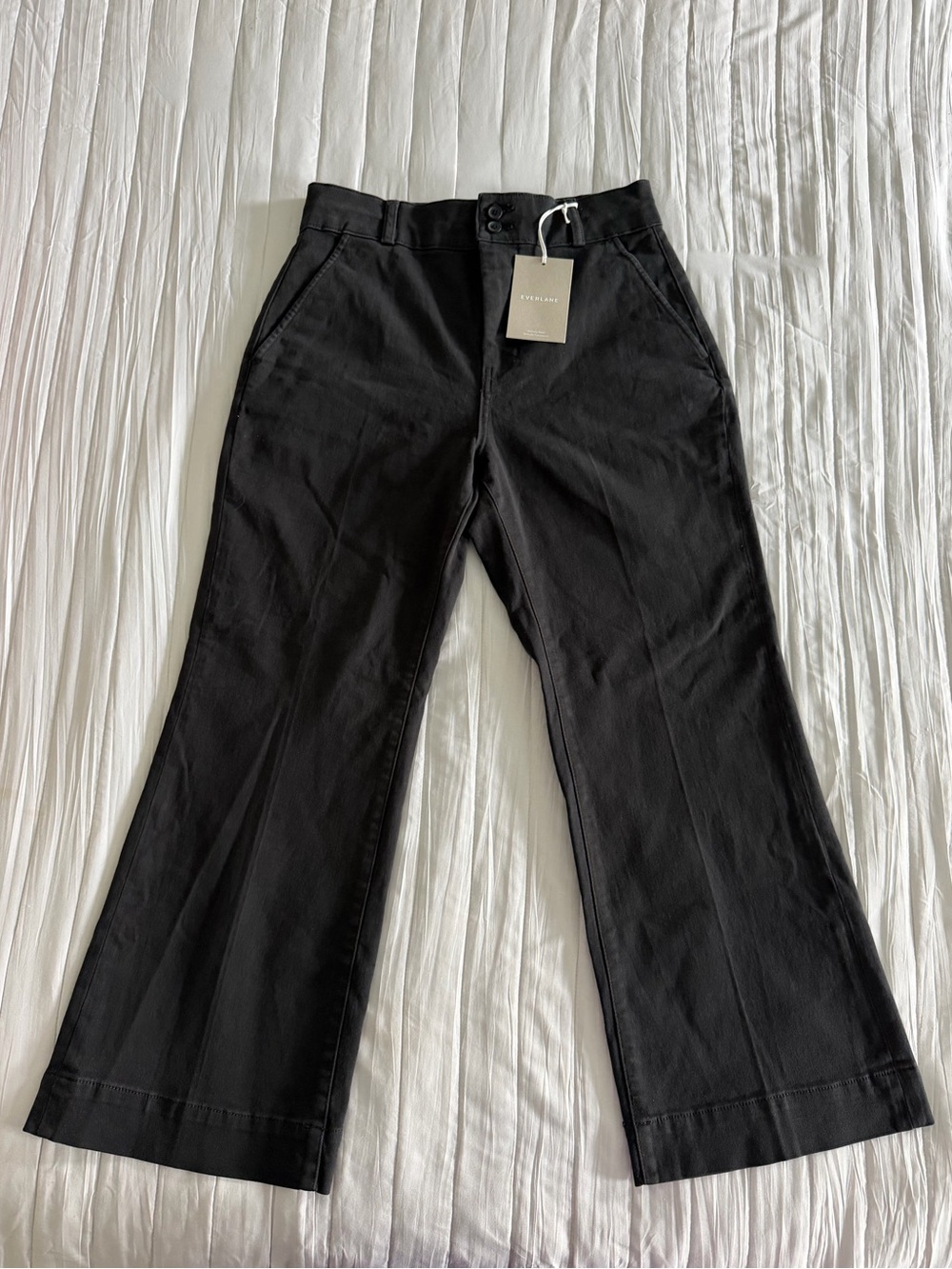 Everlane Black Wide-Leg Trousers